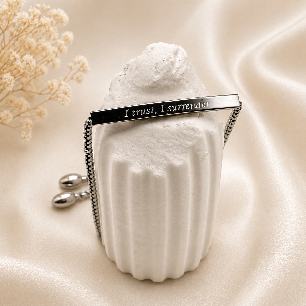 "I Trust, I Surrender" Affirmation Bracelet
