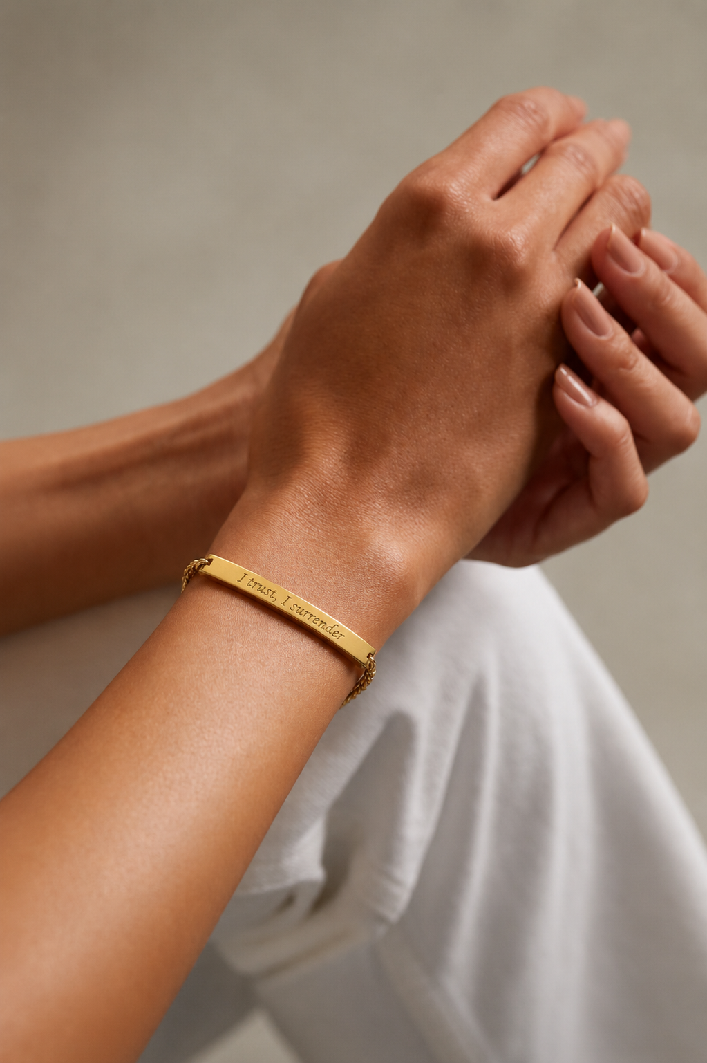 "I Trust, I Surrender" Affirmation Bracelet