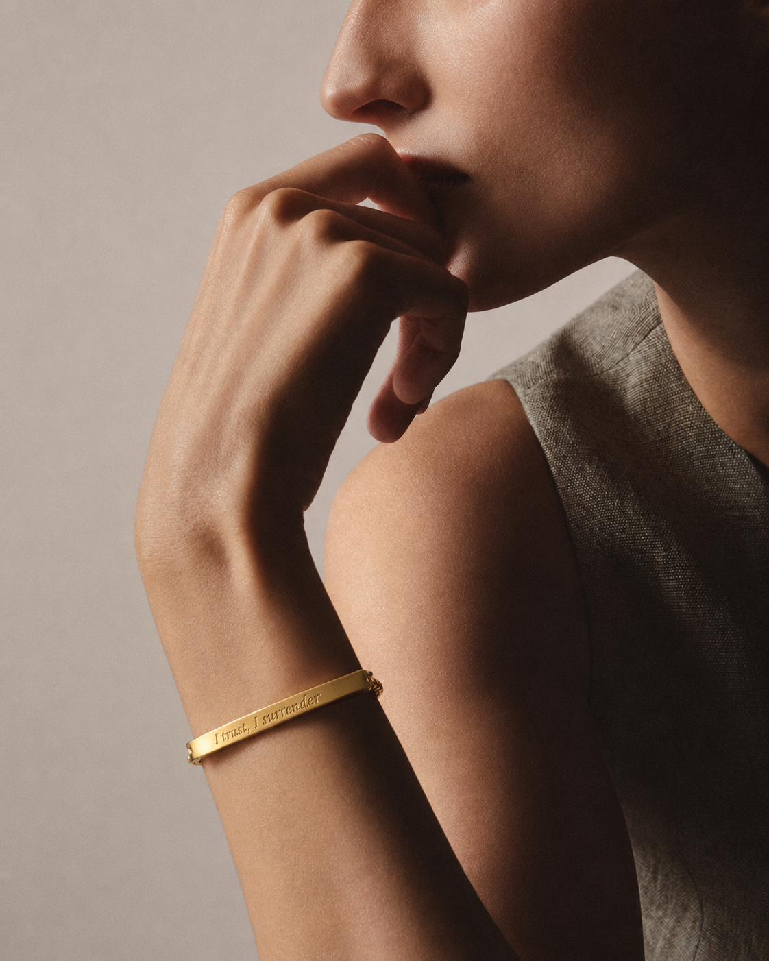 "I Trust, I Surrender" Affirmation Bracelet