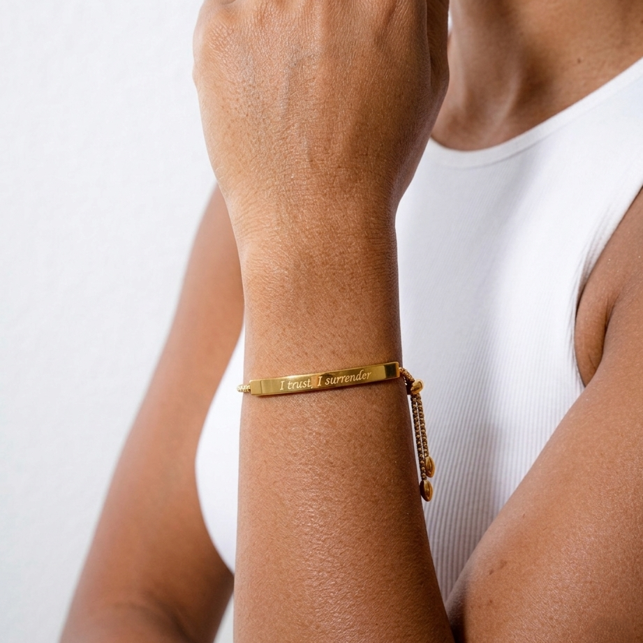 "I Trust, I Surrender" Affirmation Bracelet