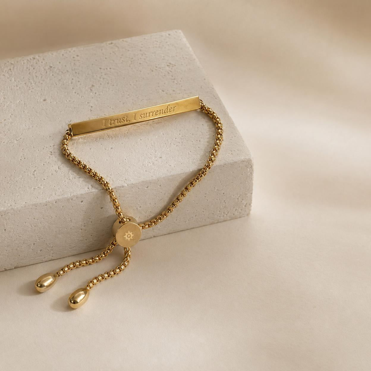 "I Trust, I Surrender" Affirmation Bracelet